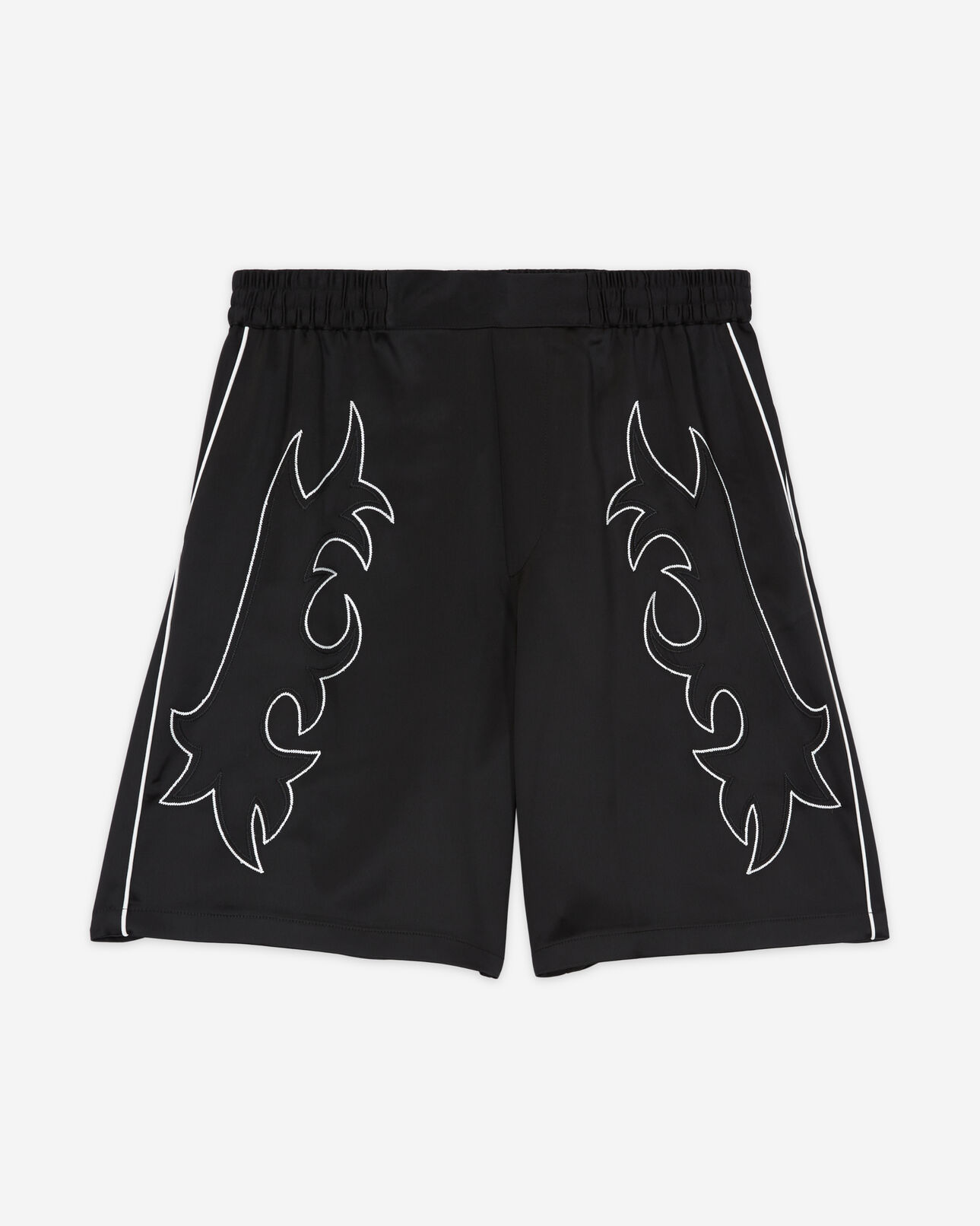 The Kooples HOMME BLACK short noir avec broderies western