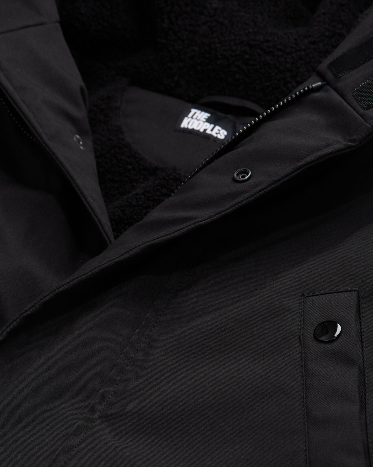 The Kooples HOMME BLACK parka noire