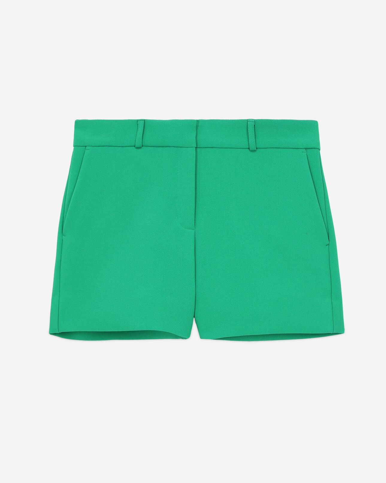 The Kooples FEMME GREEN short tailleur vert en crêpe