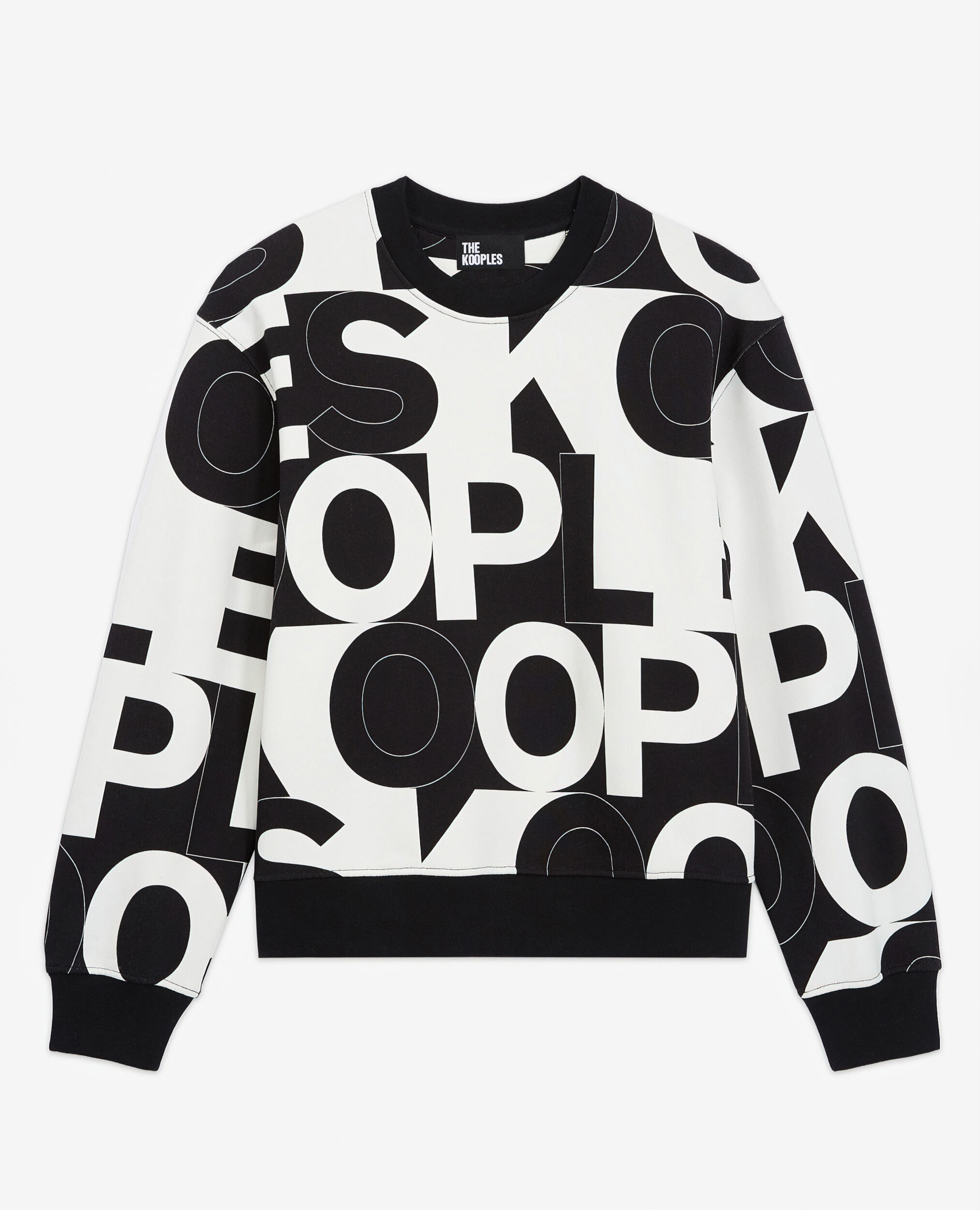 Dames Kleding voor voor heren Truien en gebreide kleding voor heren The Kooples Fleece Sweatshirt With Logo in het Zwart 