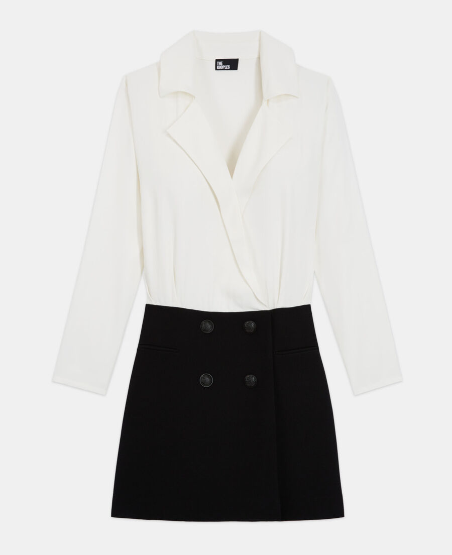 robe courte bicolore
