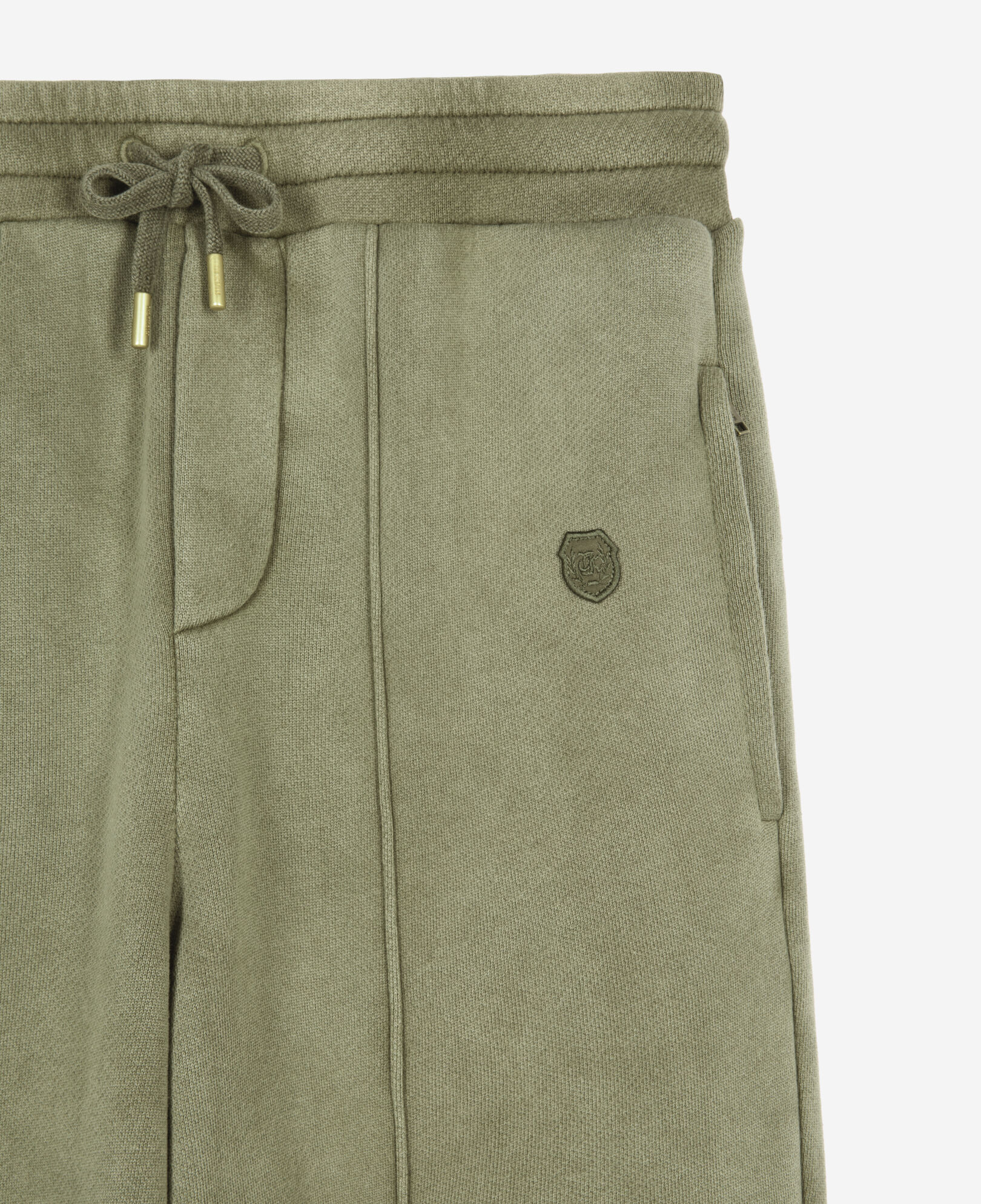 The Kooples MEN KAKI khaki joggers with crest