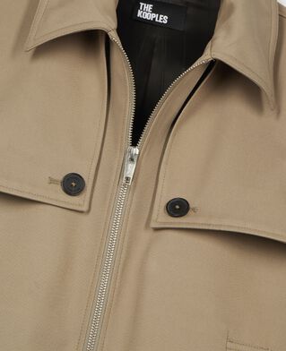 The Kooples HERREN SAND jacke mit latz beige