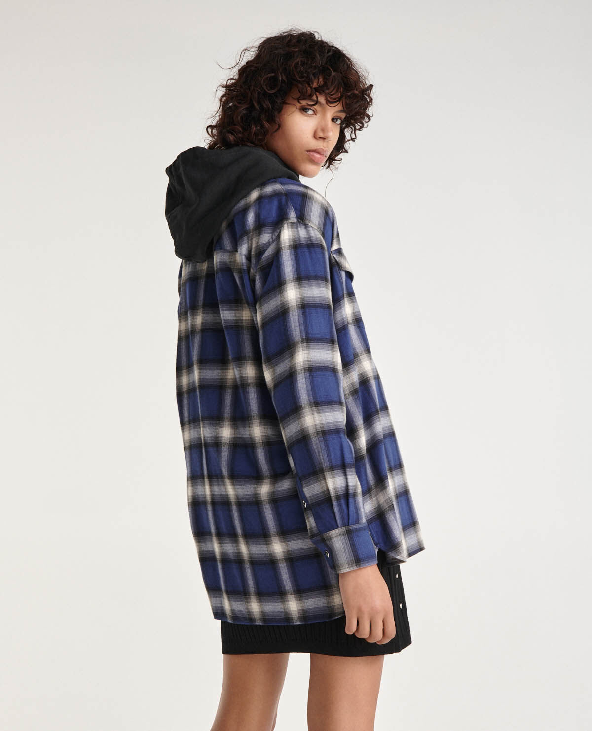 シンプリーコンプリケイテッド SIMPLYCOMPLICATED SC PLAID SHIRT NAVY/BROWN （NAVY/BROWN）  -ストリートファッション通販 LOCOKIX (ロコキックス)