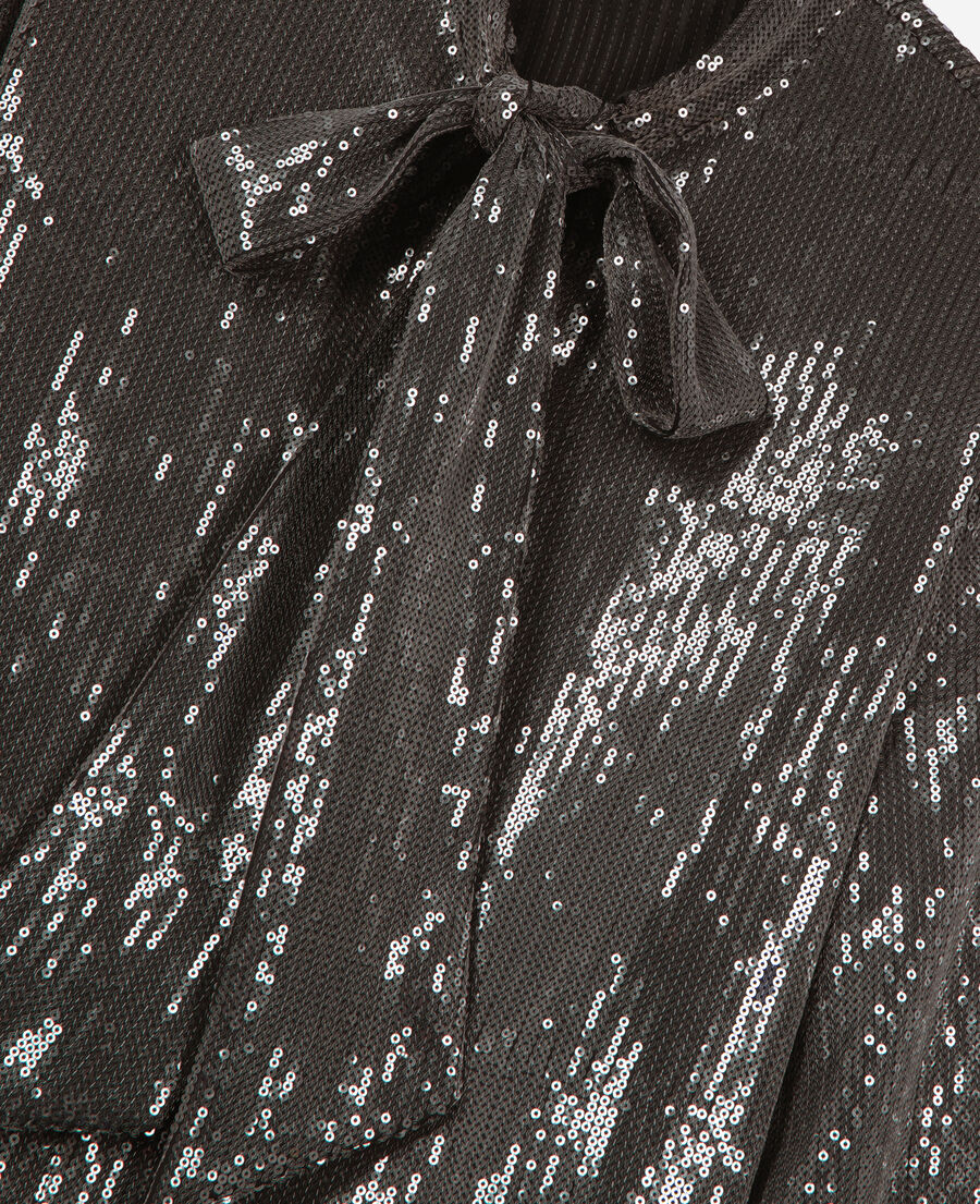 The Kooples WOMEN GREY grey sequined shirt