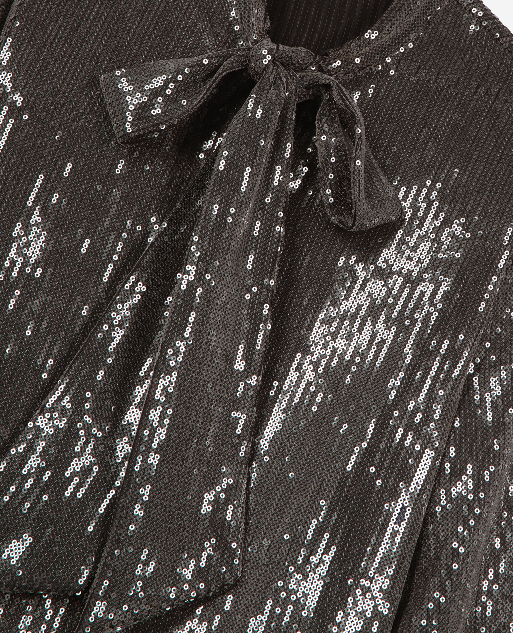 Grey sequined shirt, GREY, hi-res image number null