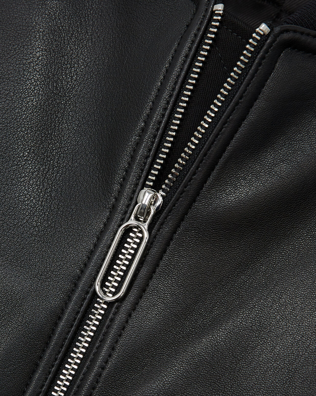 The Kooples HOMBRE BLACK chaqueta bomber piel negra bolsillo