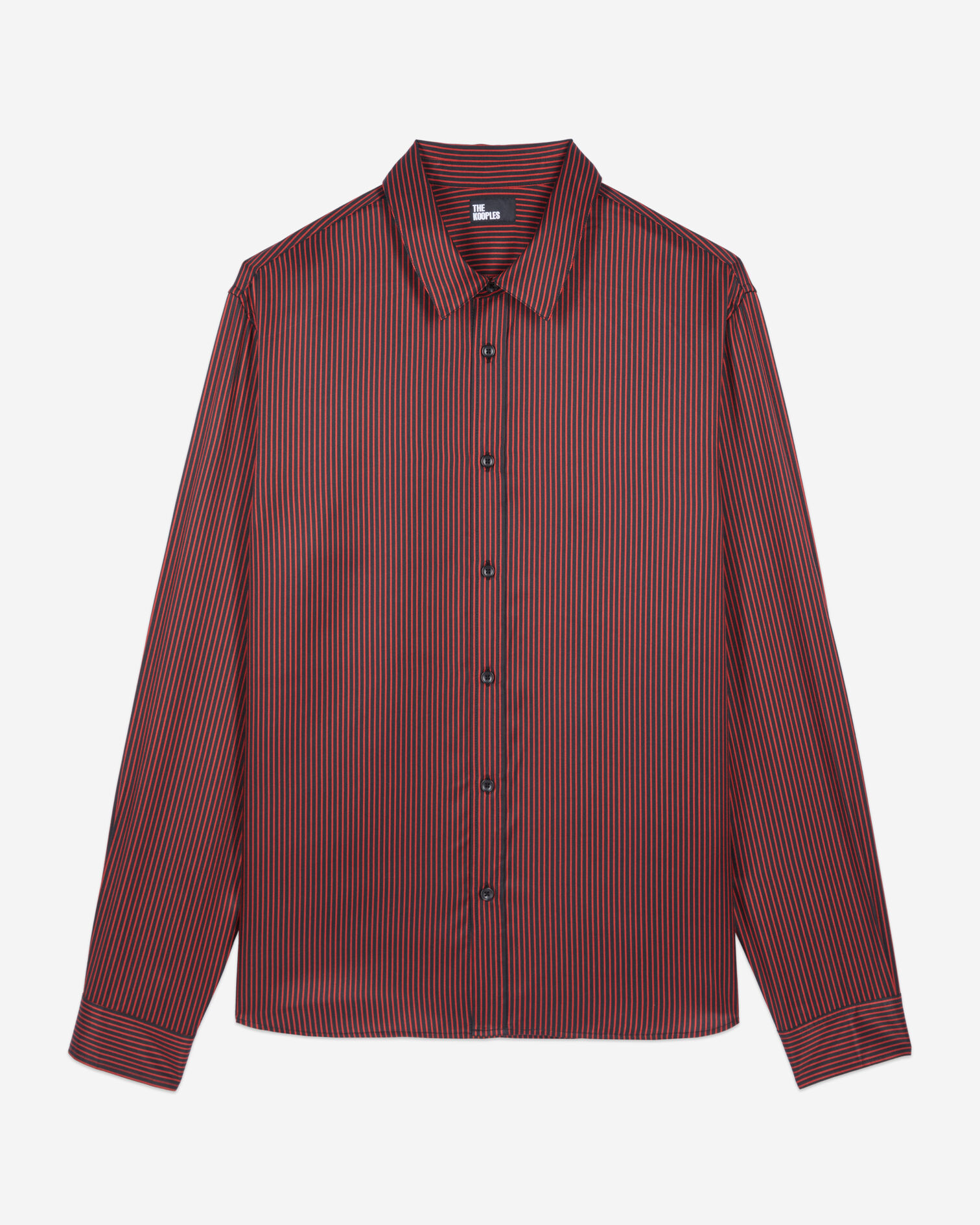 Chemise à rayures noires et rouges, BLACK - RED, hi-res image number null
