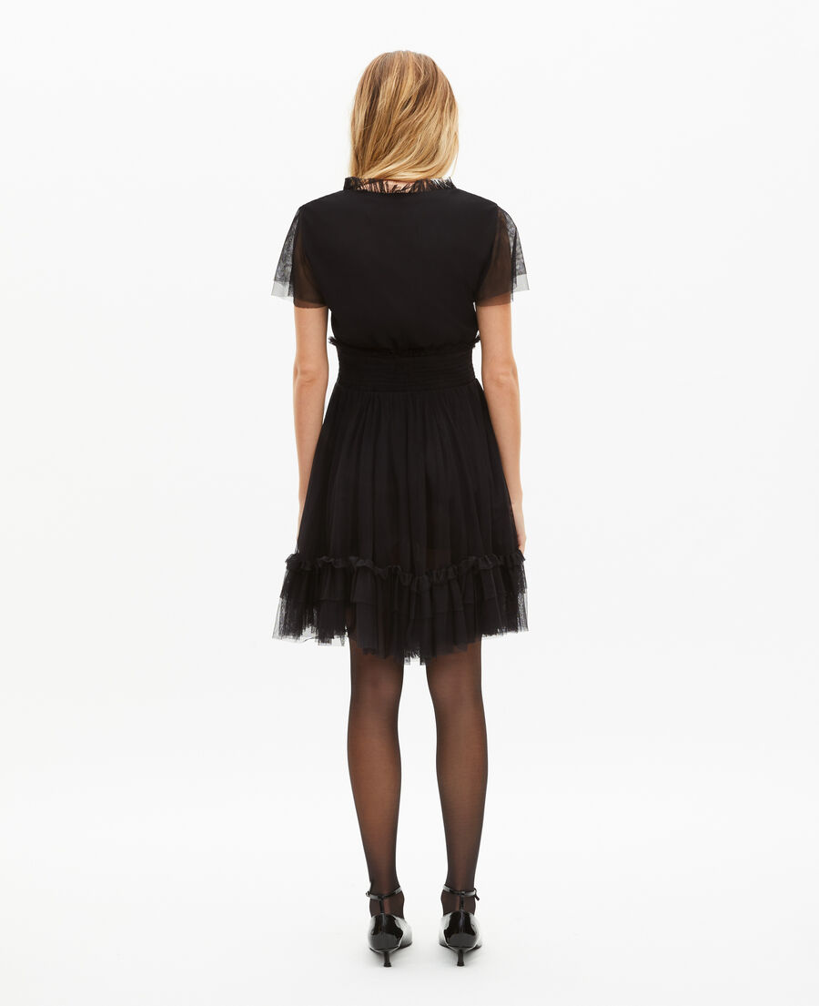 The Kooples F BLACK short black tulle dress
