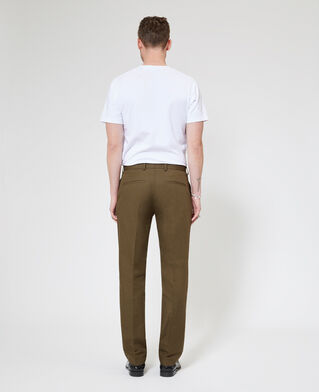 The Kooples HOMME KAKI pantalon de costume droit kaki