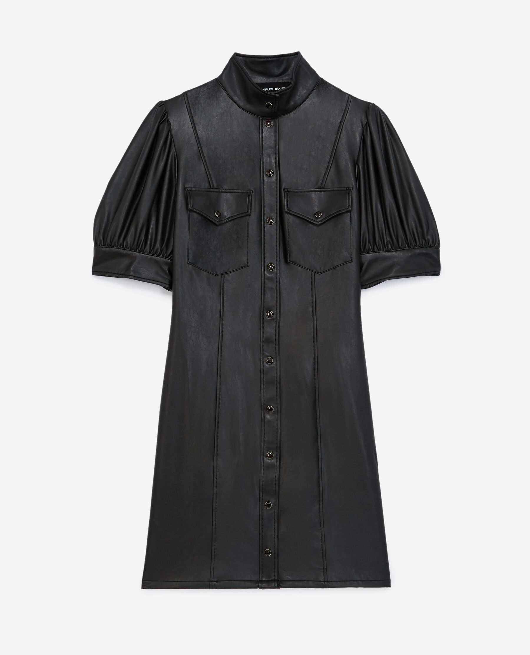 Vestido negro con camisa sales
