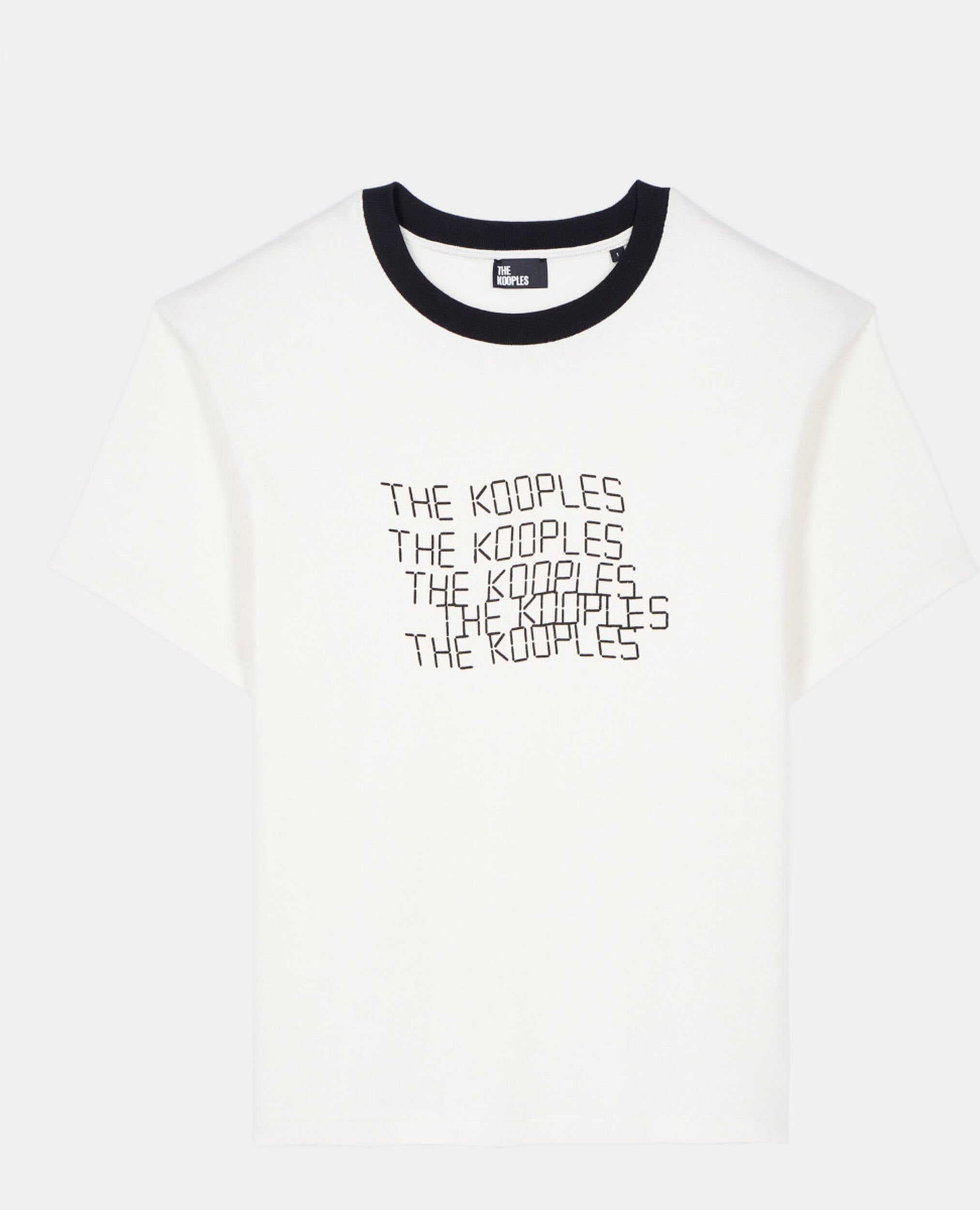 Ecrufarbenes T-Shirt mit TK waves-Siebdruck, ECRU, hi-res image number null