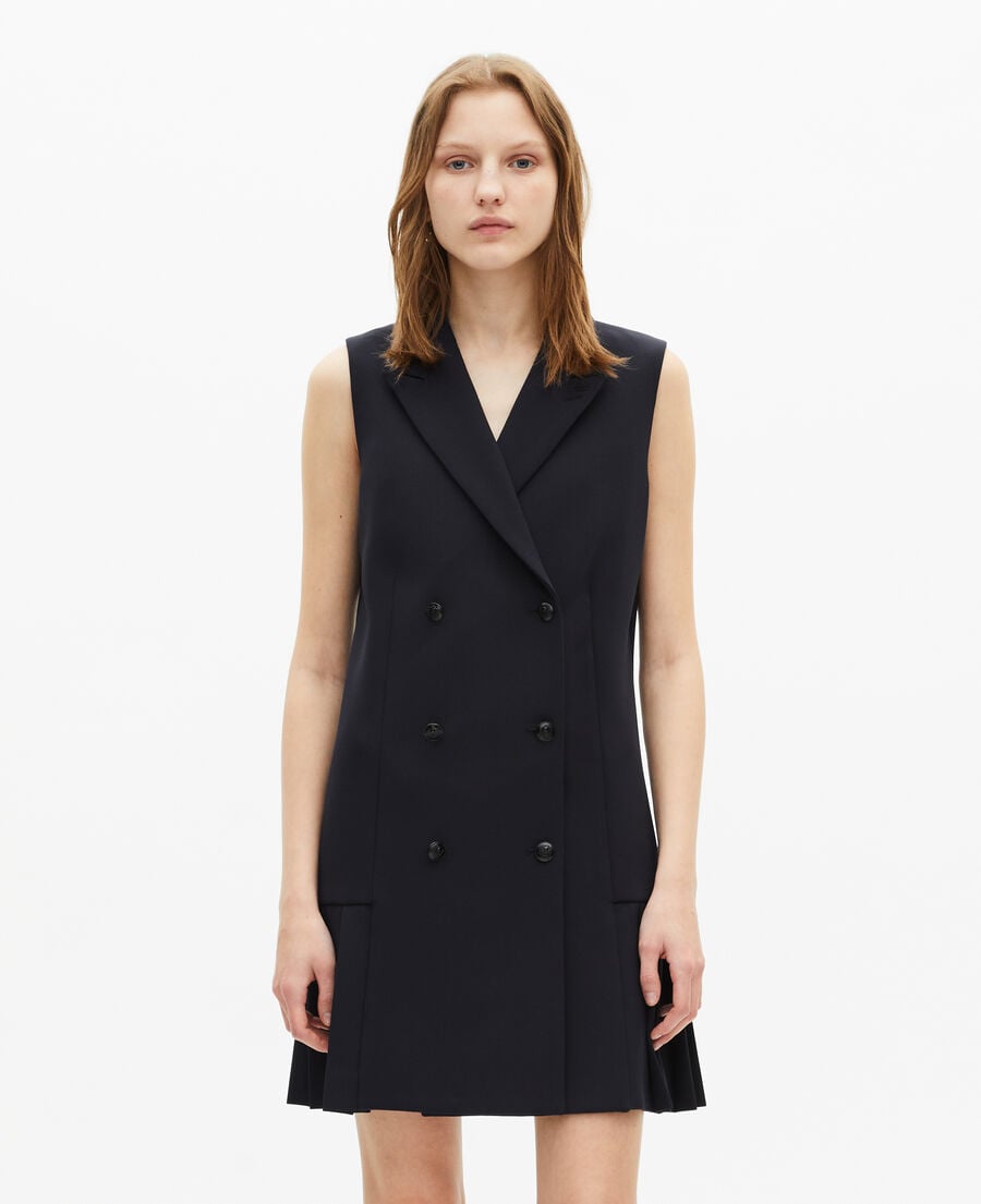 The Kooples WOMEN NAVY short navy suit dress