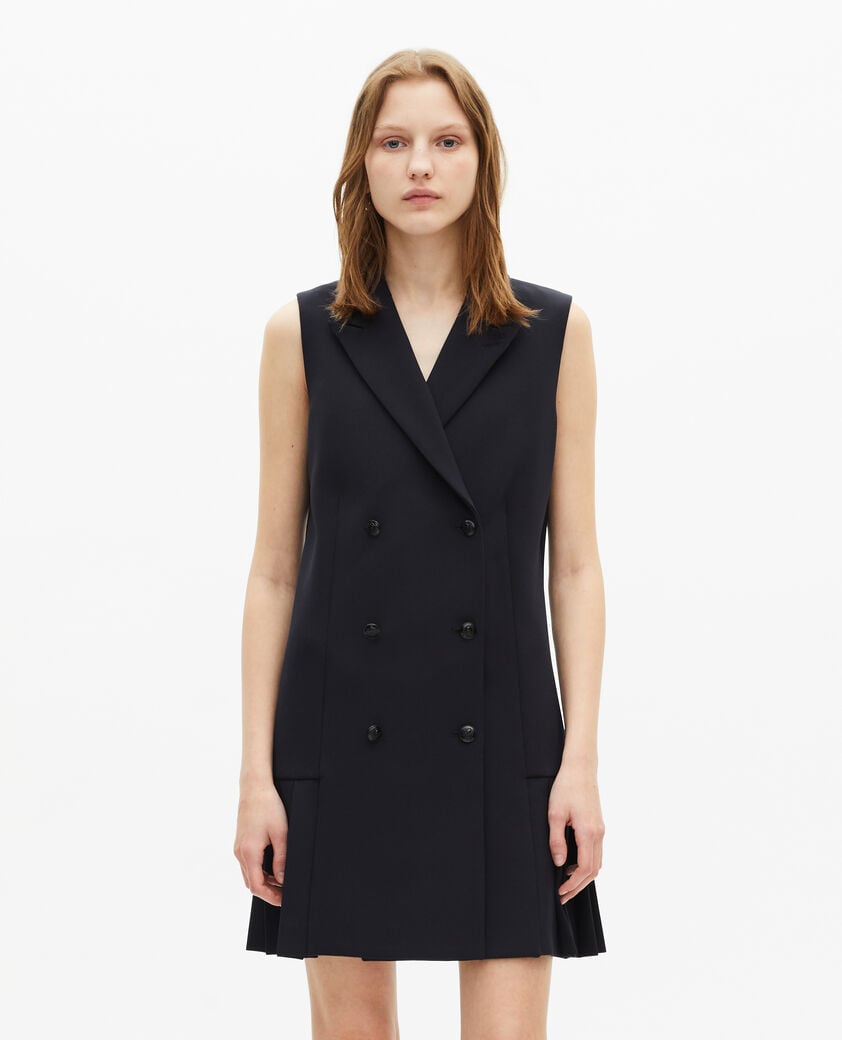 The Kooples FEMME NAVY robe tailleur courte marine