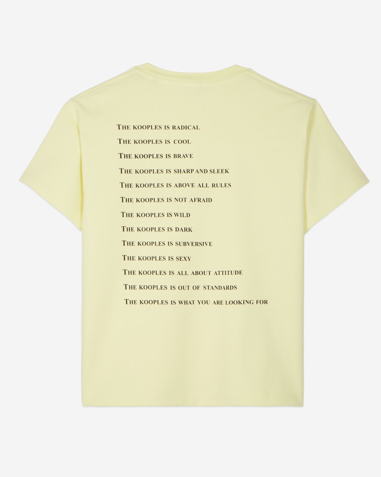 The Kooples FEMME BRIGHT YELLOW t-shirt what is jaune clair