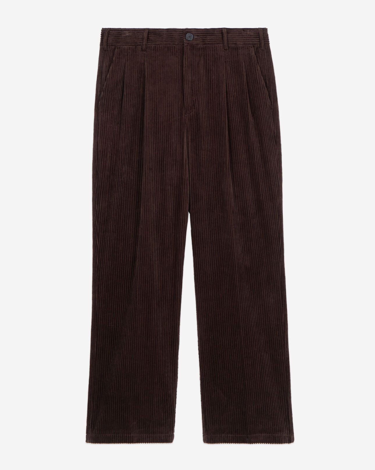 The Kooples MEN BROWN brown corduroy trousers