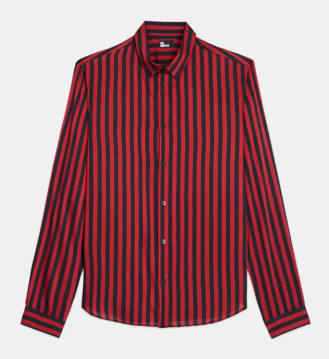 Striped shirt with classic collar