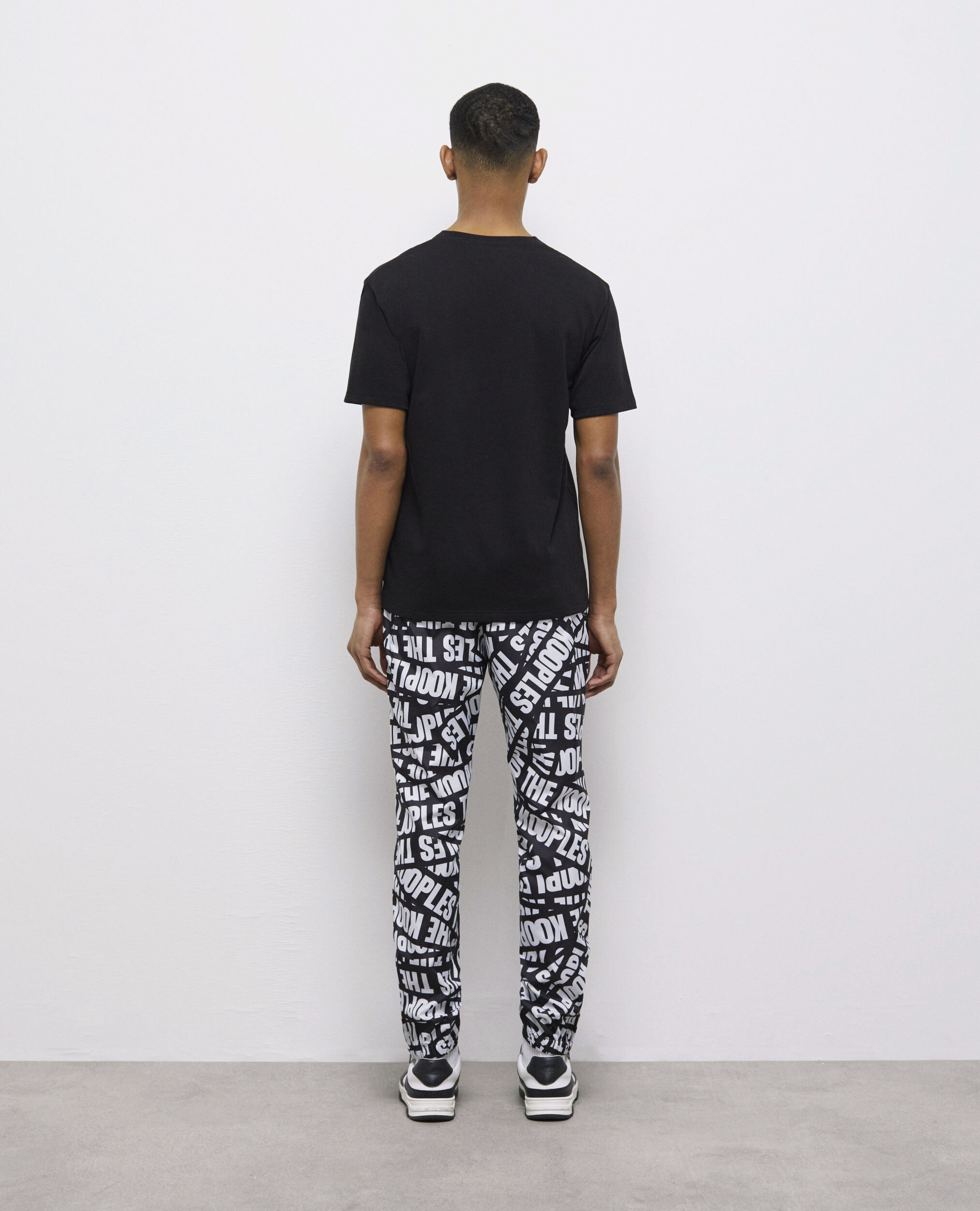 Men's the kooples black logo t-shirt, BLACK, hi-res image number null