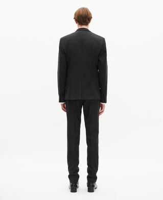 The Kooples H BLACK black wool plaid suit jacket