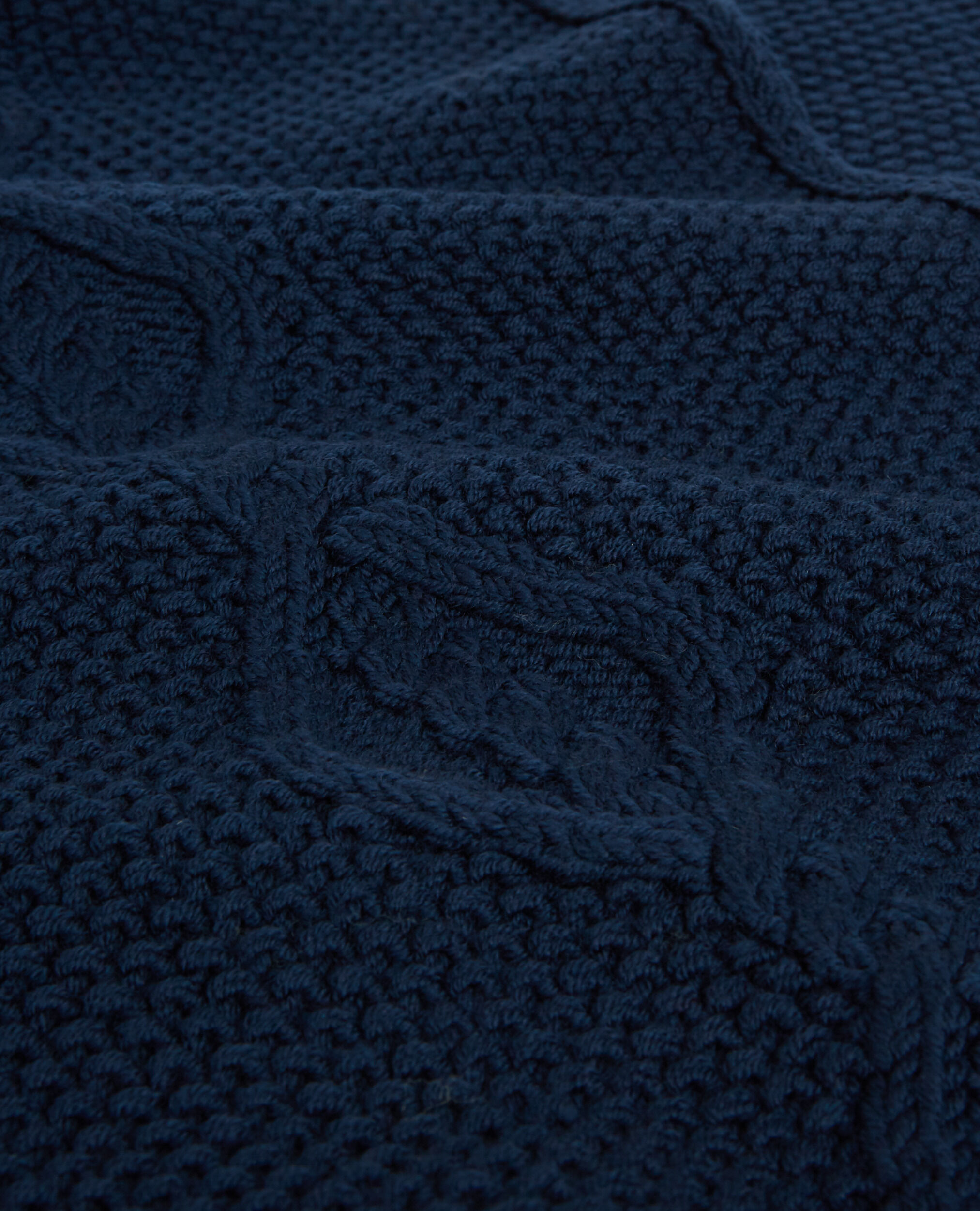 Écharpe en laine bleue, BLUE, hi-res image number null