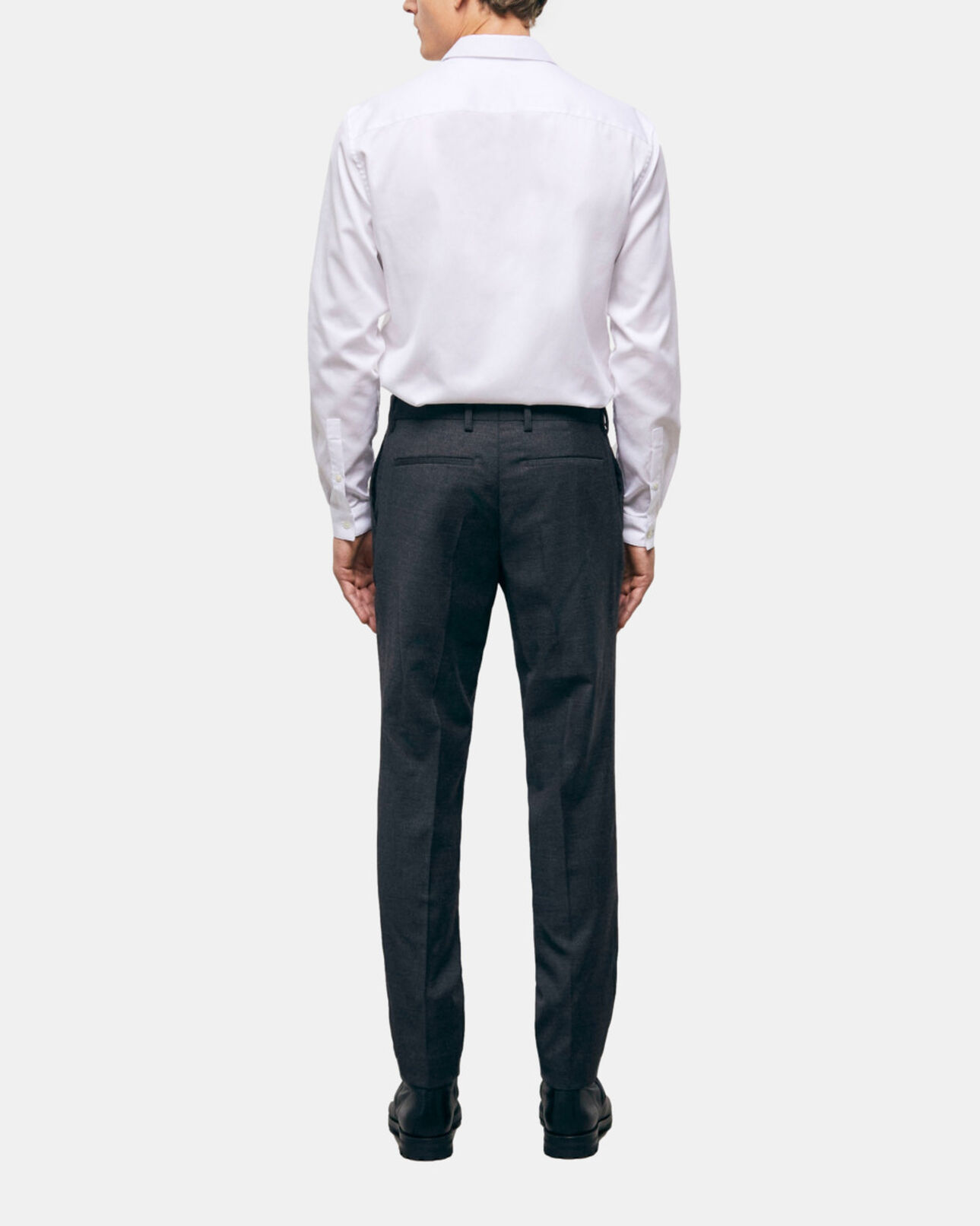 The Kooples MEN BLACK black wool suit pants
