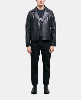 The Kooples HOMME BLACK blouson en cuir noir