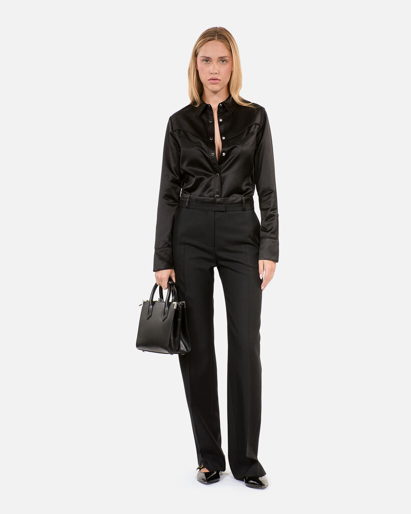 The Kooples FEMME BLACK pantalon tailleur large noir
