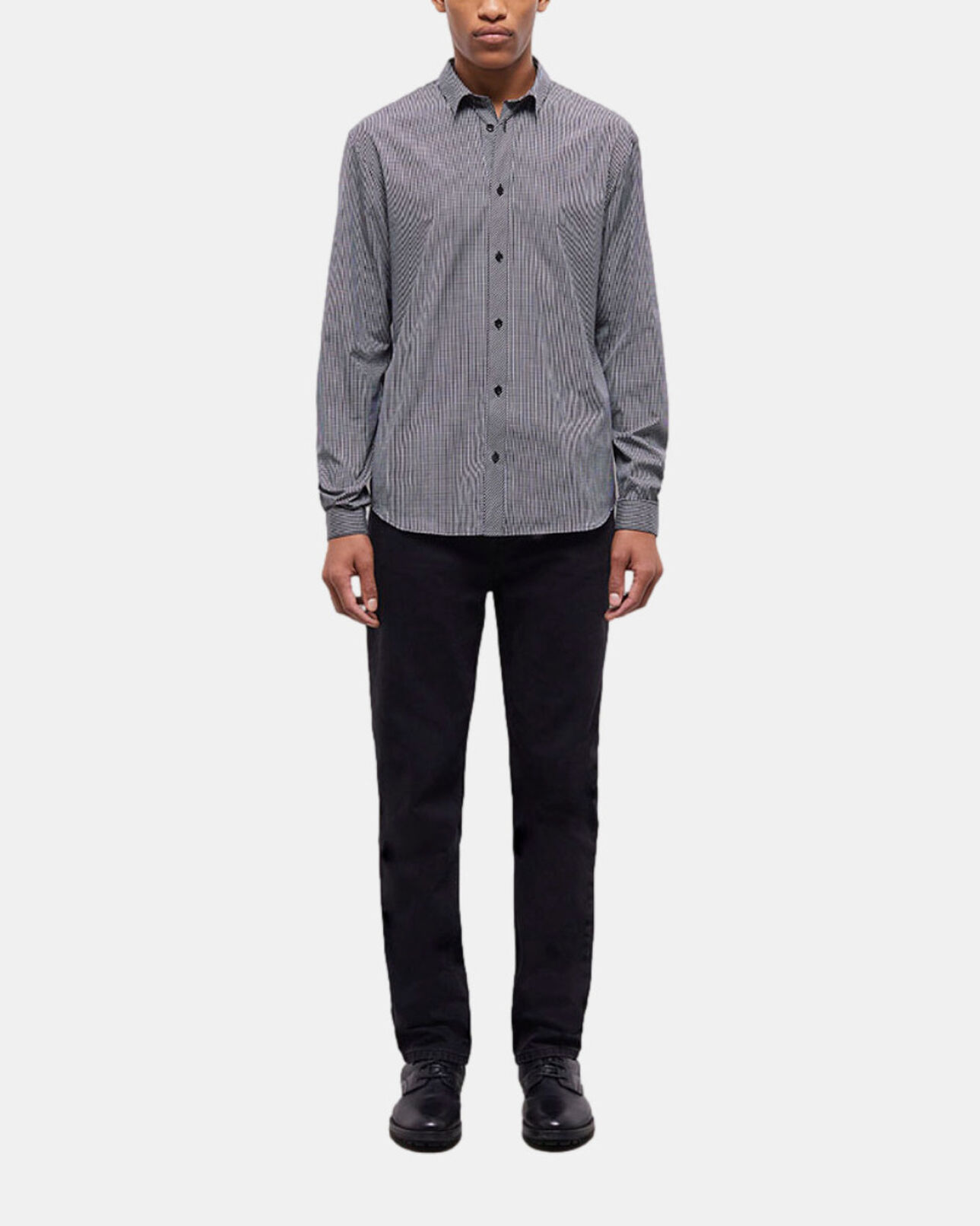 The Kooples MEN BLACK WHITE check shirt