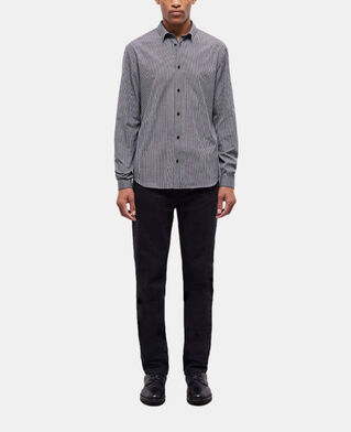 The Kooples HOMME BLACK WHITE chemise col classique à carreaux