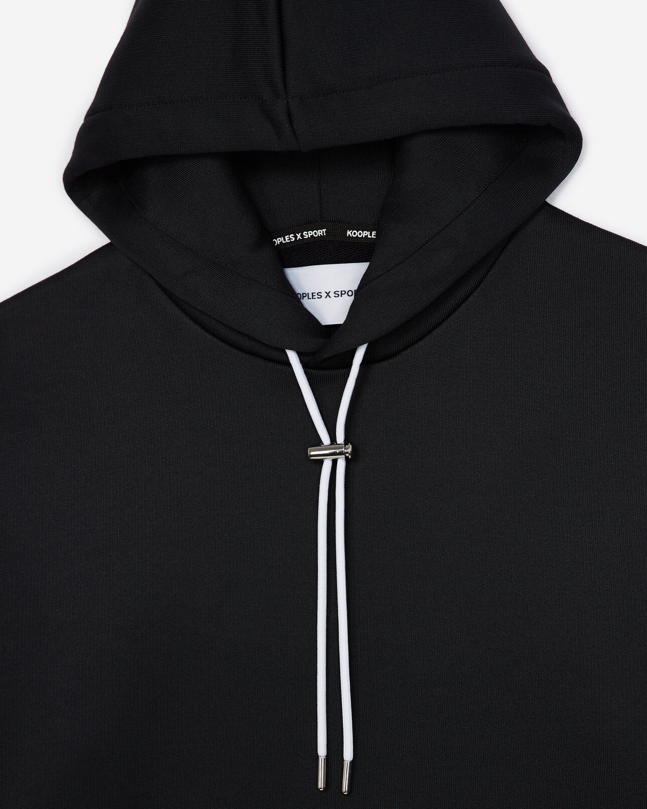 The Kooples HOMBRE BLACK sudadera negra con capucha estampada