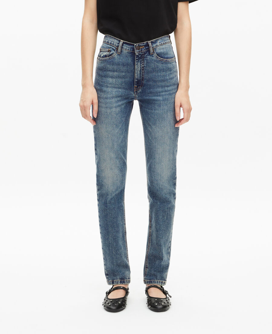 The Kooples WOMEN USED RAPIECE faded blue skinny jeans