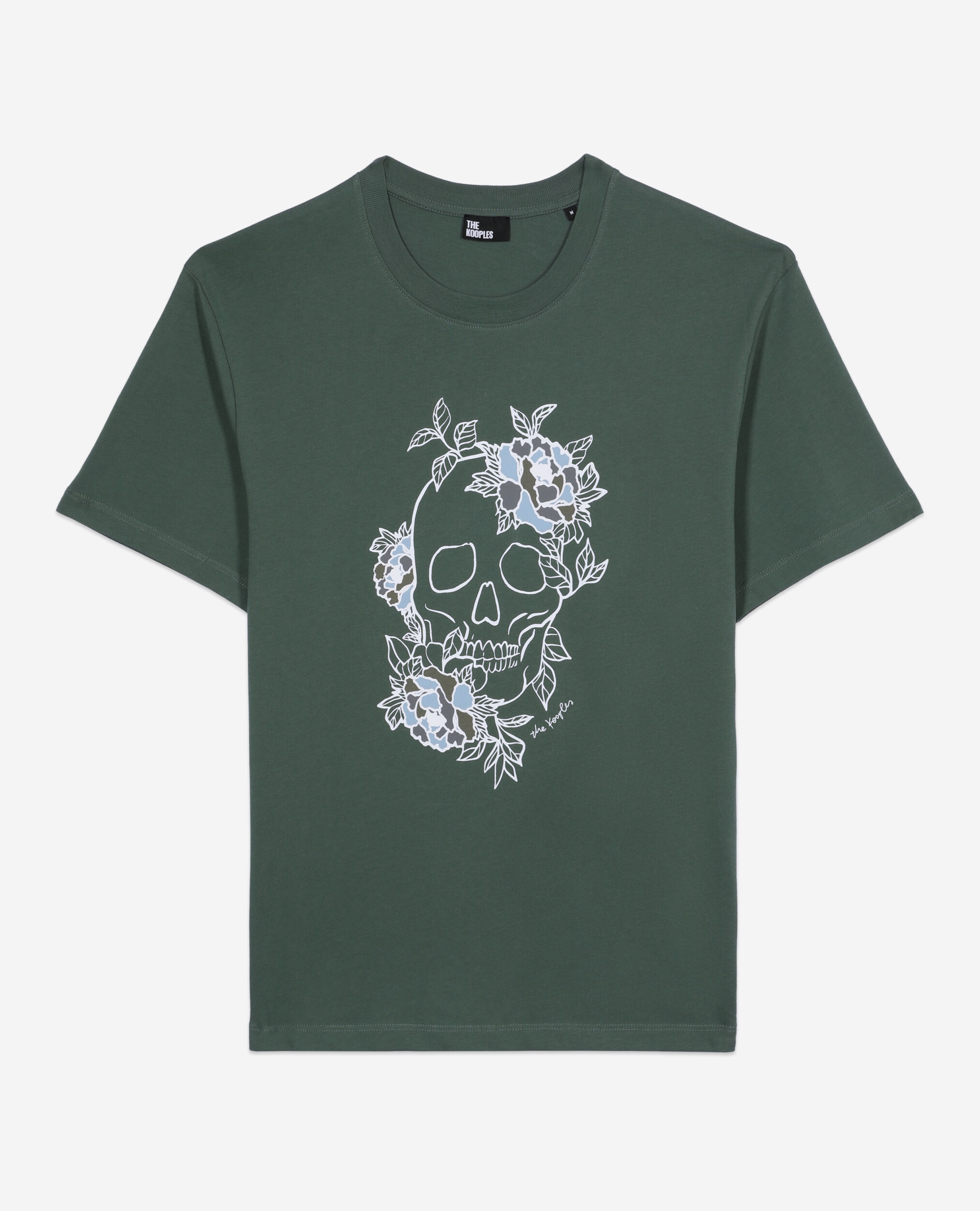 T-shirt avec sérigraphie vert, FOREST, hi-res image number null