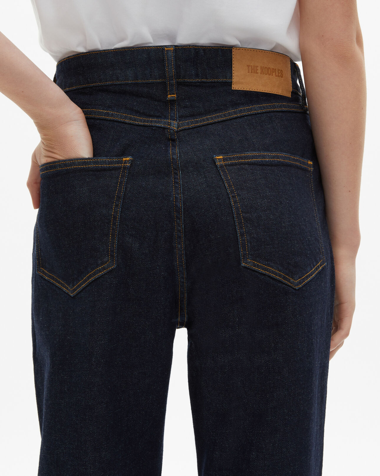 The Kooples WOMEN BLUE ELECTRIC dark blue boyfriend jeans