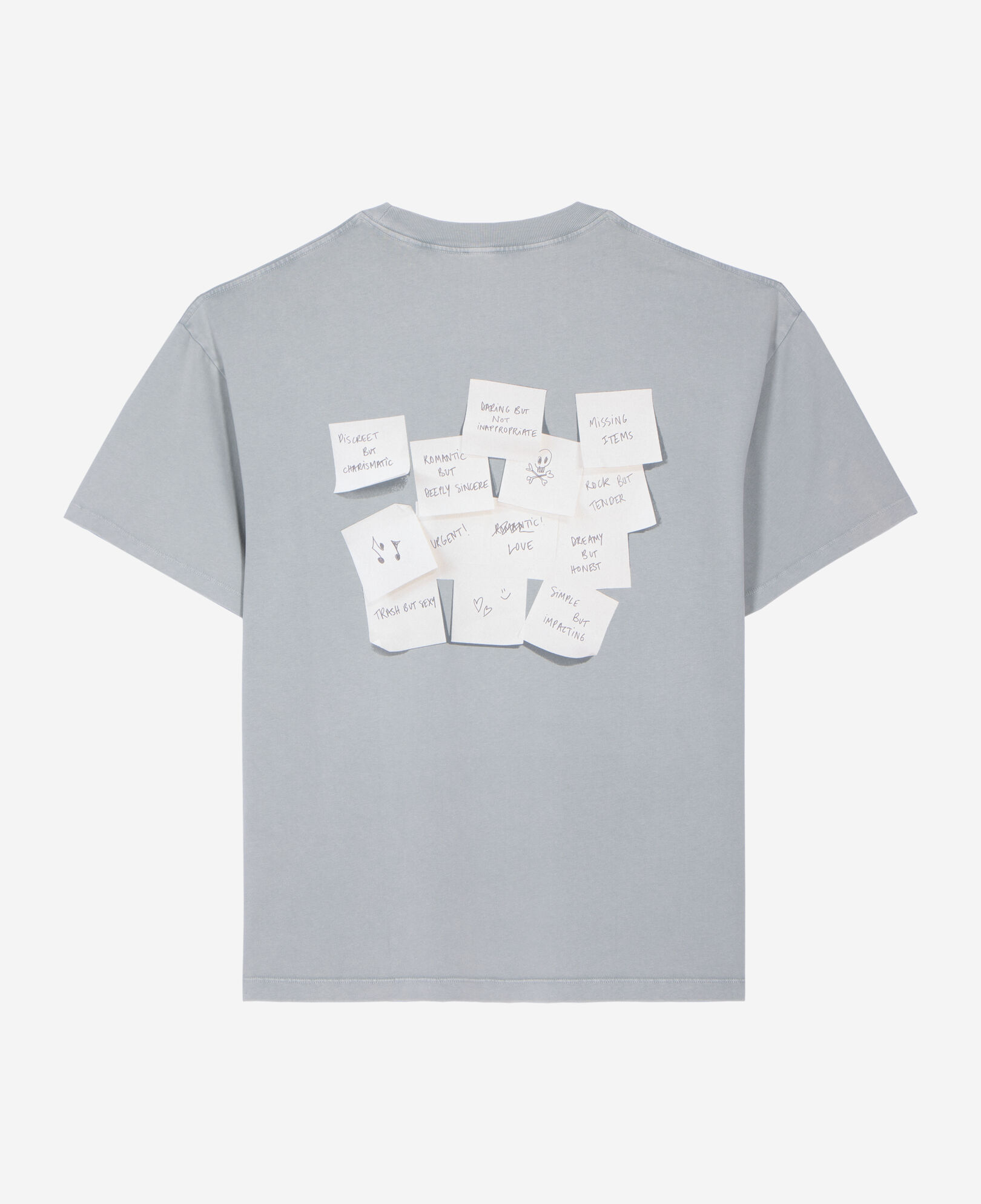 The Kooples HOMBRE BLUE GREY camiseta serigrafiada azul