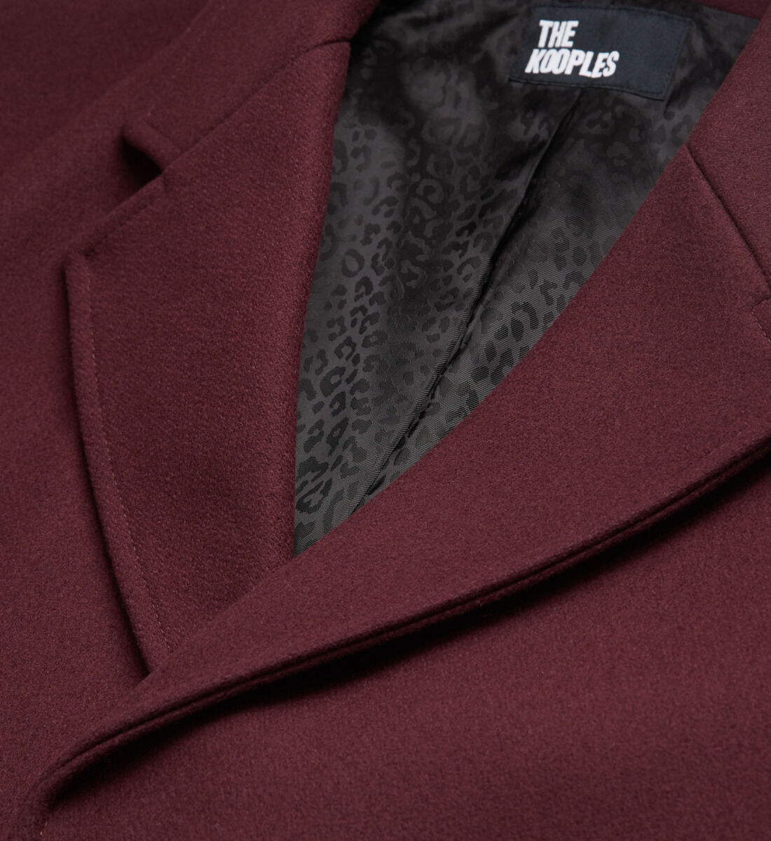 Burgundy wool cheap blazer
