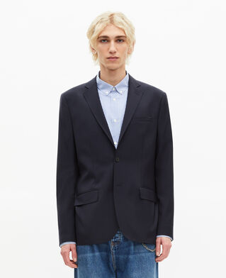 The Kooples MEN DARK NAVY navy wool suit jacket