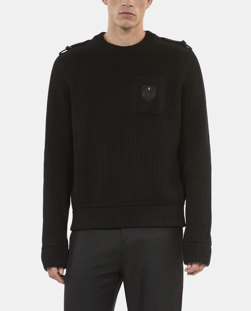 The Kooples MEN BLACK black cotton sweater