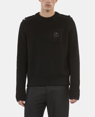 The Kooples H BLACK black cotton sweater
