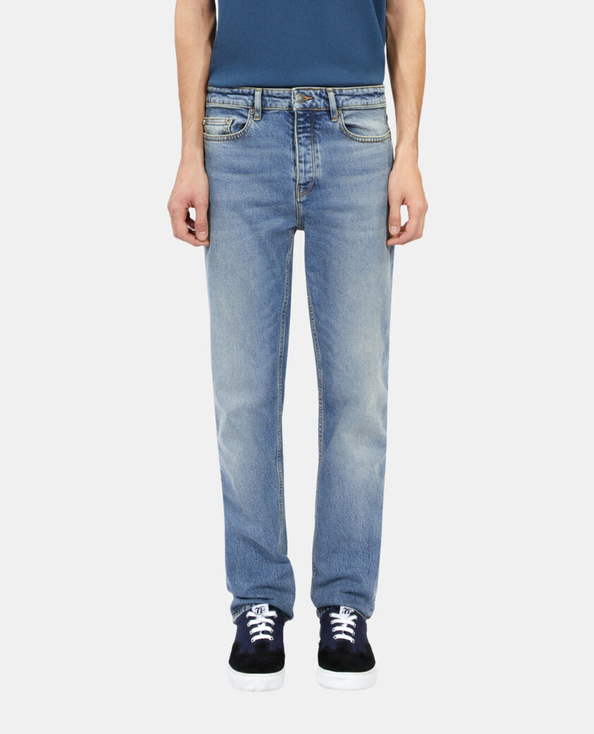 The Kooples HOMME BLUE DENIM jean bleu clair droit
