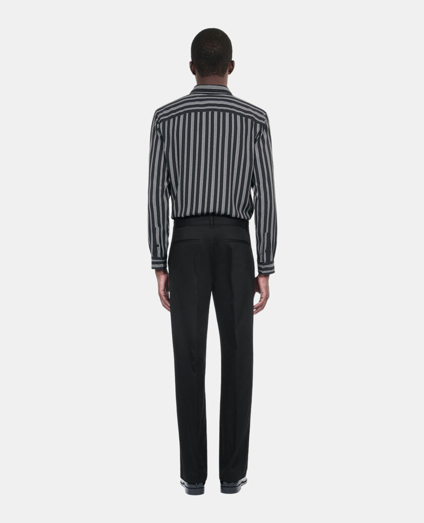 The Kooples HOMBRE BLACK pantal&oacute;n negro algod&oacute;n
