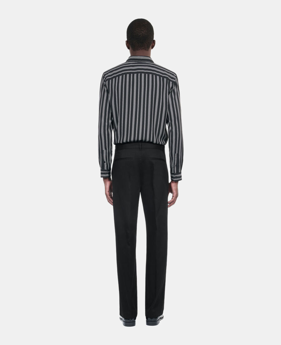 The Kooples MEN BLACK black cotton trousers