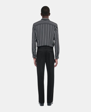 The Kooples MEN BLACK black cotton trousers