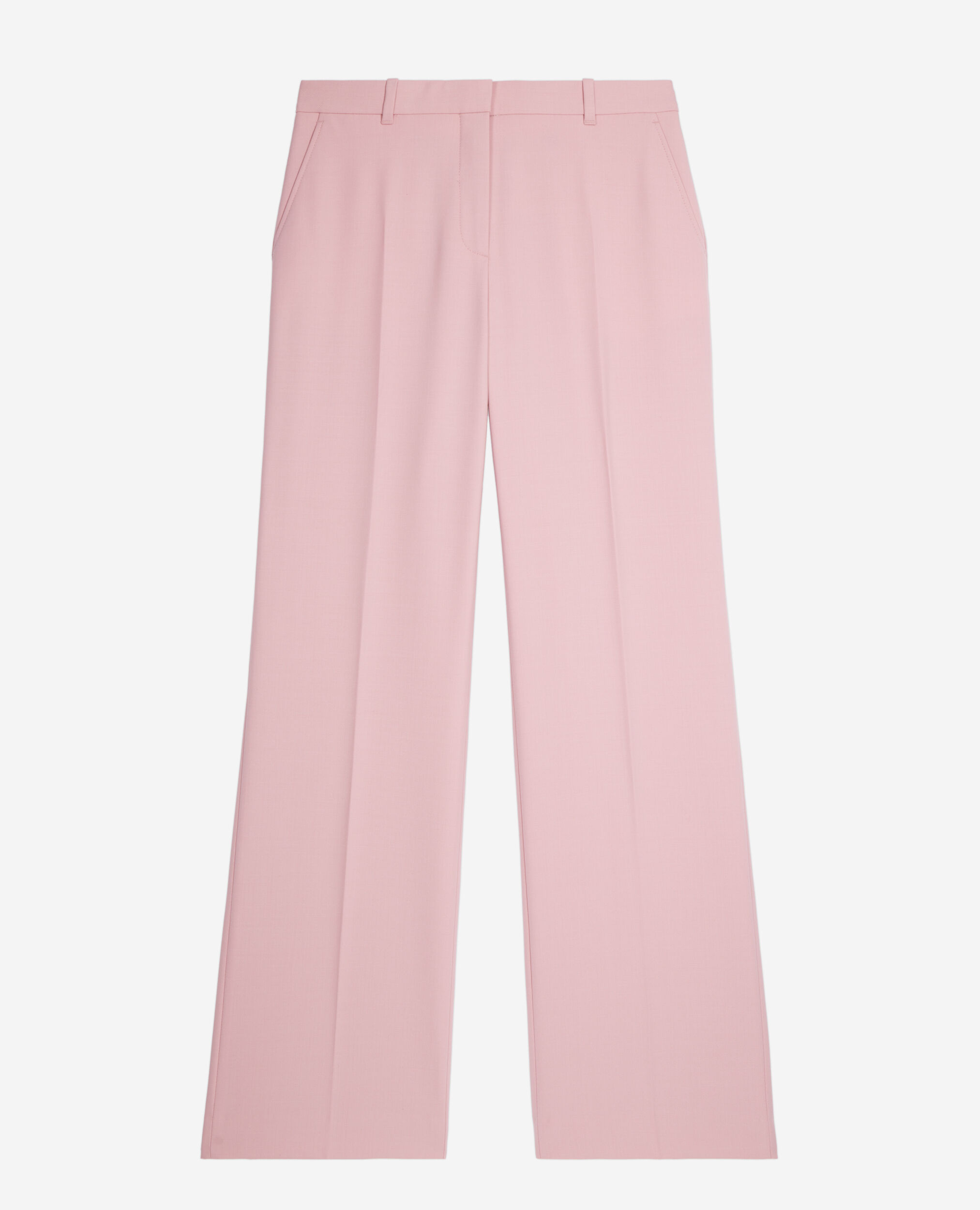 Pantalón traje rosa mezcla lana, PASTEL PINK, hi-res image number null