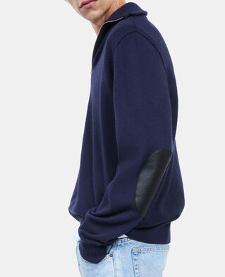 The Kooples H NAVY navy blue wool sweater