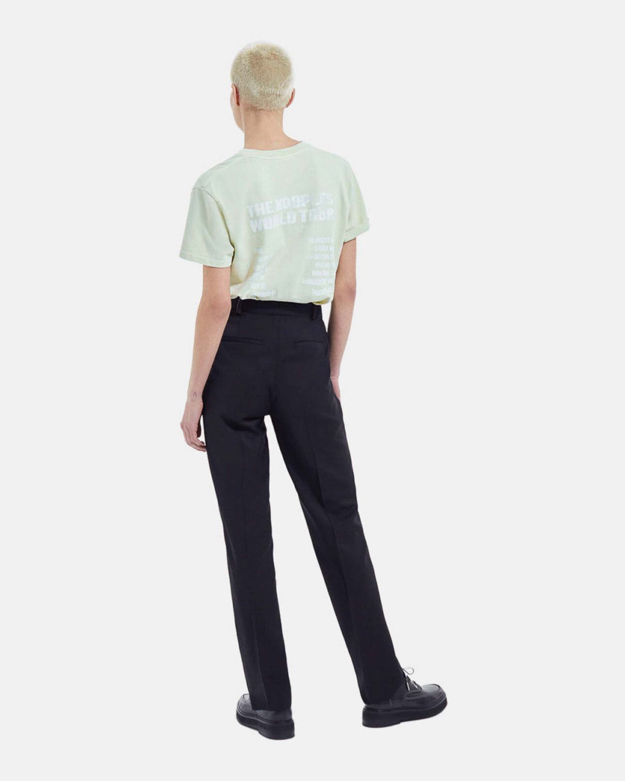 The Kooples FEMME GREEN t-shirt vert menthe coton motif concert