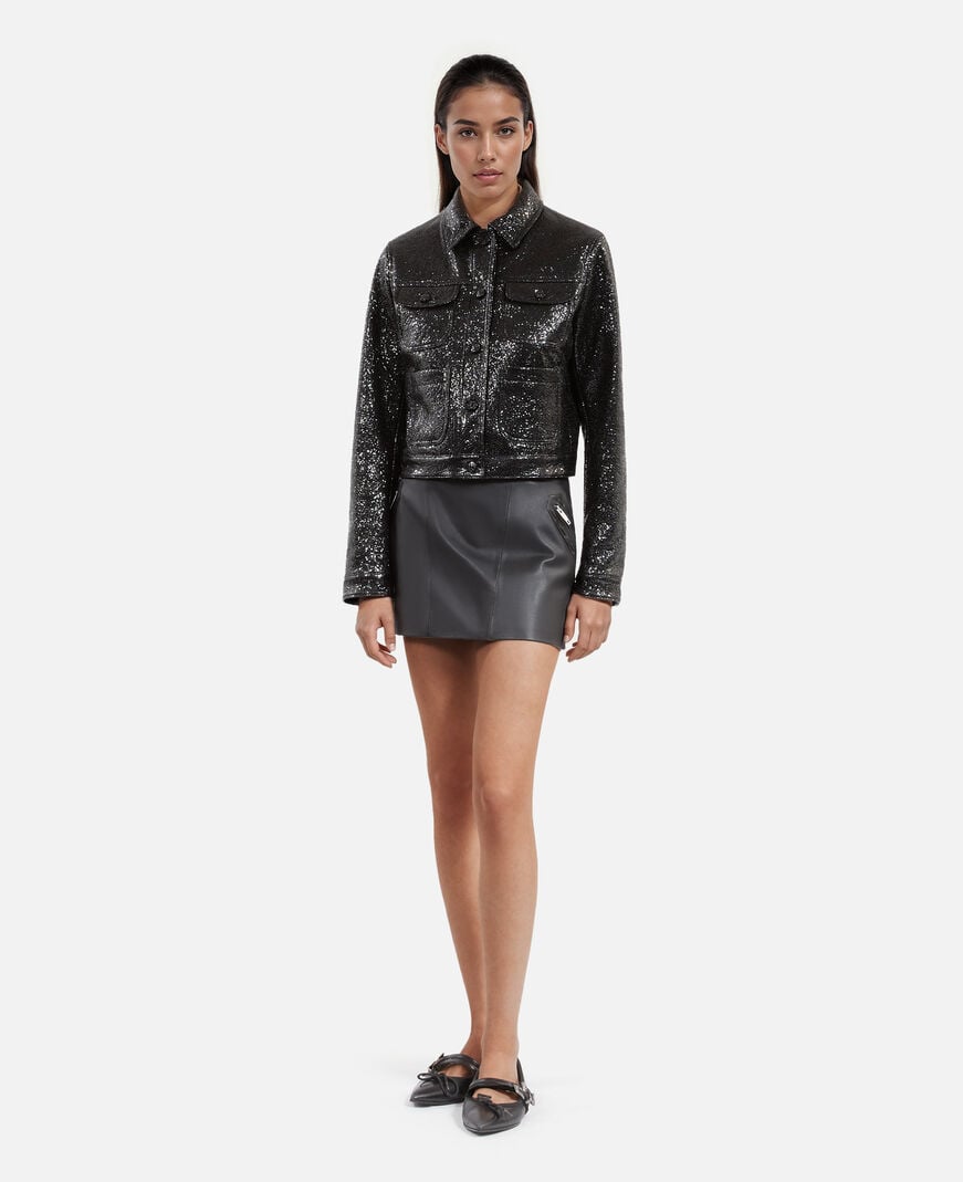 The Kooples MUJER BLACK chaqueta corta negra