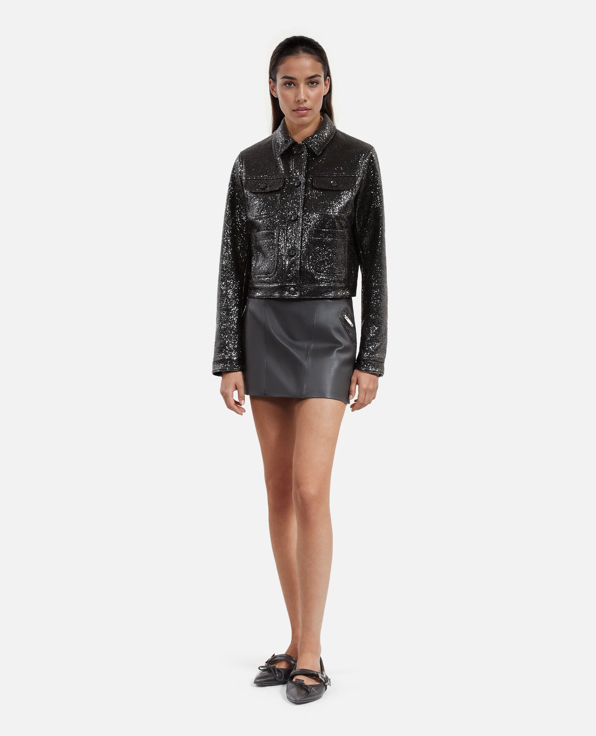 Chaqueta corta negra, BLACK, hi-res image number null