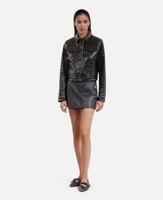 The Kooples MUJER BLACK chaqueta corta negra
