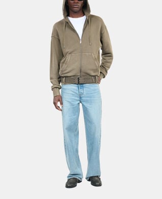 The Kooples HOMBRE OLIVE sudadera capucha caqui