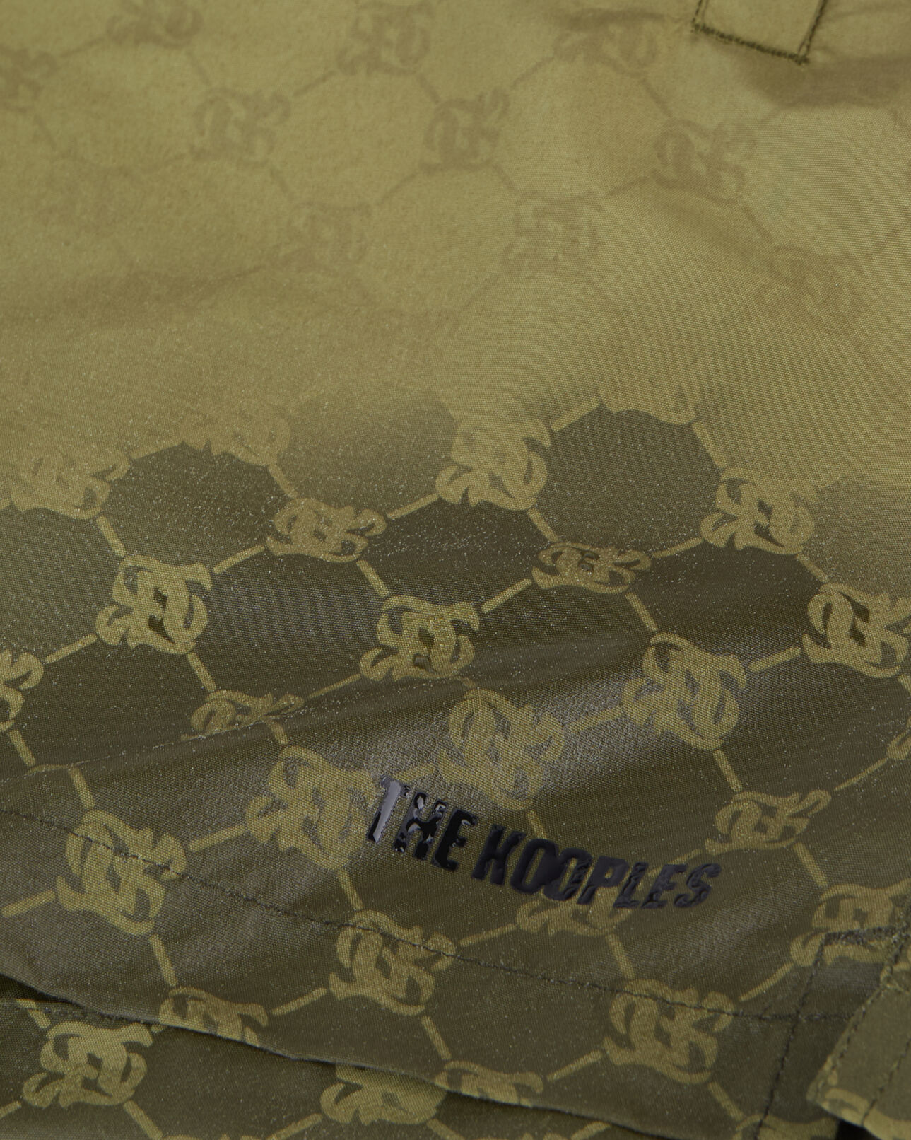 The Kooples MEN KAKI monogram khaki swim shorts